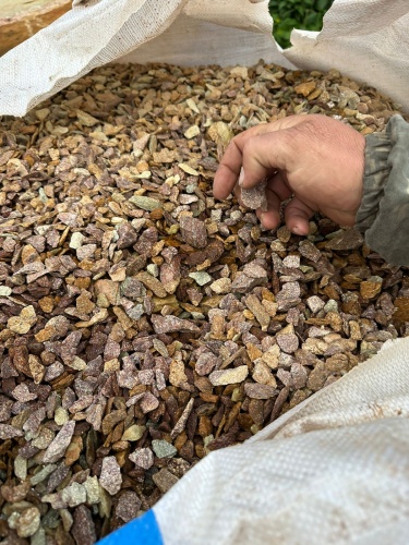 Златолит персиковый декоративная каменная крошка купить в Архангельске