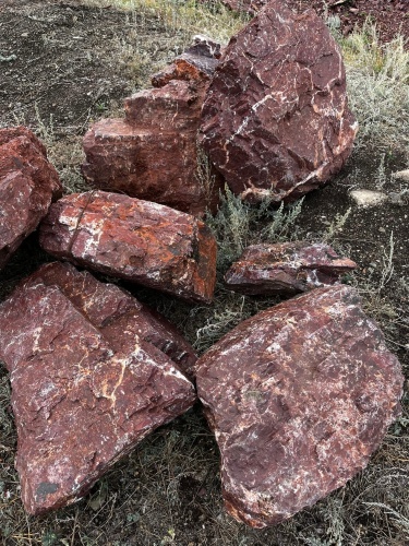 Ландшафтные глыбы красно-фиолетовые 200-1000 килограмм купить в Архангельске