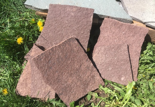 Плитняк лемезит бордовый для цоколя 1,5-2 см купить в Архангельске