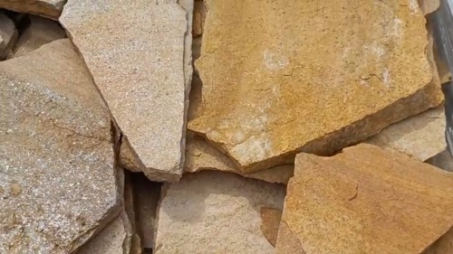 Плитняк златолит жёлтый для цоколя купить в Архангельске