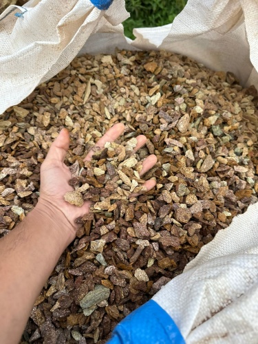 Златолит персиковый декоративная каменная крошка купить в Архангельске