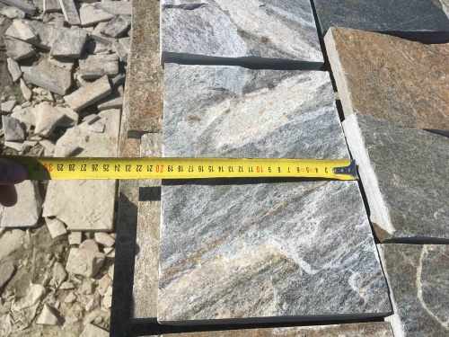 Плитка пилёная златолит Уральский для цоколя, отмостки купить в Архангельске