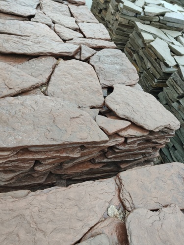 купить красный песчаник галтованный